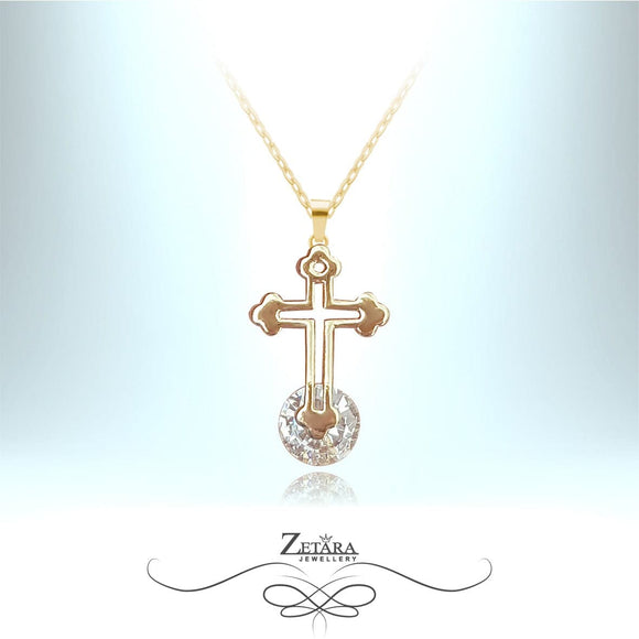 Saint Domingo Cross-Czech Crystal Collection - Gold Plated 2022