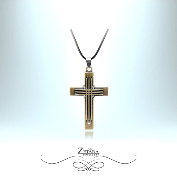 Zetara MAN - Cross Neck Chain-Brass 2022