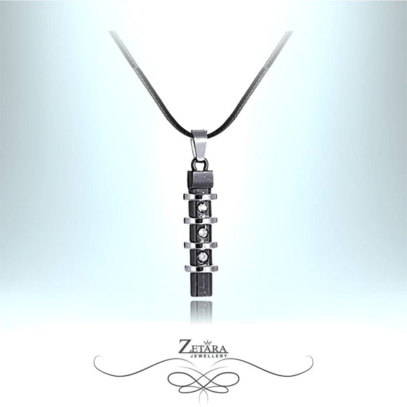 Zetara Men - 'Screw U' Diamond Neck Chain - Birthstone for April 2023