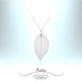 Flora Collection - Light Silver Leaf Necklace 2023