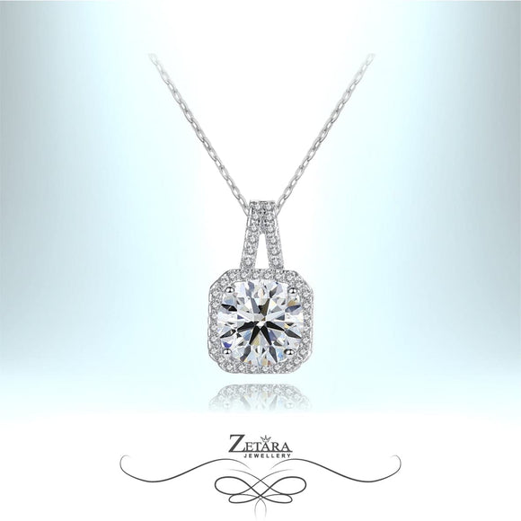Forever Yours - Crystal Clear Diamond  Necklace - Birthstone for April 2023