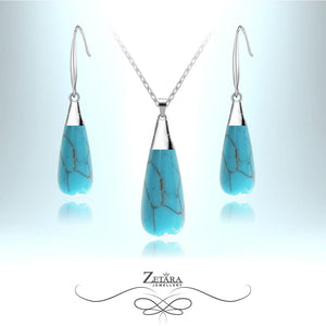 Natural Turquoise Stone Set - Birthstone for December 2023