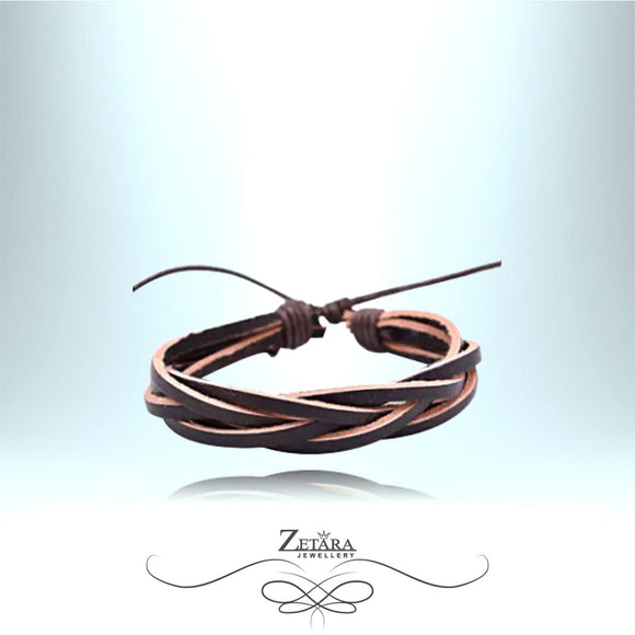 Zetara MEN - Andreas Fashion Leather Men Bracelet - Brown 2023