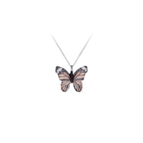 Lucky Butterfly Necklace - Brown