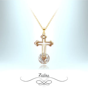 Saint Domingo Cross-Czech Crystal Collection - Gold Plated 2022