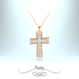 Czech Crystal Saint Antonio Cross Necklace 2023