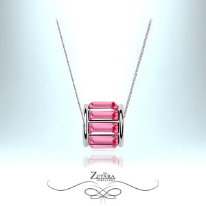 Tourmaline Wheel Crystal Necklace - Birthstone for October 2023