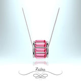 Tourmaline Wheel Crystal Necklace - Birthstone for October 2023