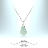 Light Aventurine Natural Stone Necklace - Birthstone for August 2023