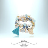 Eleanor Women Fashion Vintage Crystal Bracelet - Baby Blue 2023