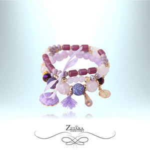 Adele Vintage Charm Bracelet - Violet 2023