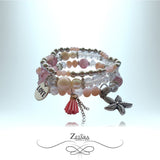 Julia Vintage Crystal Bracelet - Baby Pink 2023