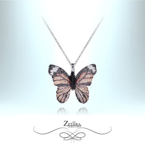 Lucky Butterfly Necklace - Brown 2023