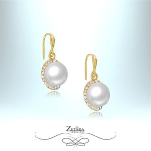 Mystical Pearl Crystal Earrings - Birthstone for June 2023