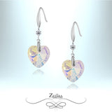 Czech Crystal "Venetian Summer" Heart Earrings 2023