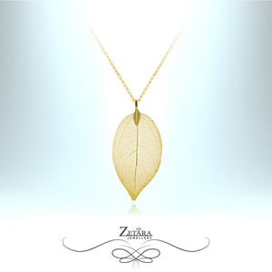 Flora Collection-Gold Leaf Necklace 2023