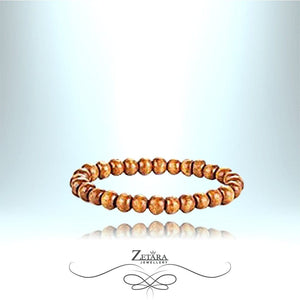 Zetara MEN- Tibetan Prayer Round Bead  Men Bracelet - Light Brown 2023