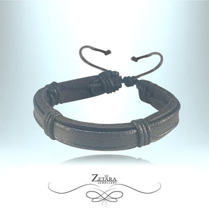 Zetara MEN - Santiago Leather Me Bracelet - Black 2023