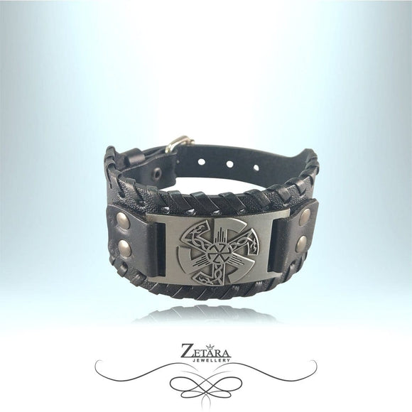 Zetara MEN - Protective Amulet Viking Leather Bracelet-MB0038 2023