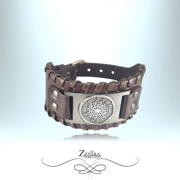 Zetara MEN - Protective Amulet Viking Leather Bracelet-MB0039 2023