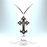Zetara MAN - Fleurette Cross Necklace - Stainless Steel 2023