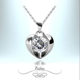 Lamour Diamond Heart Necklace - Birthstone for April 2023