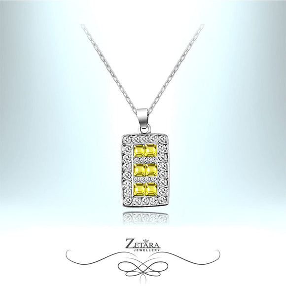 Rozetta Stone Crystal Necklace - Citrine - Birthstone for November 2023