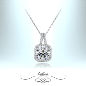 Forever Yours - Crystal Clear Diamond  Necklace - Birthstone for April 2023