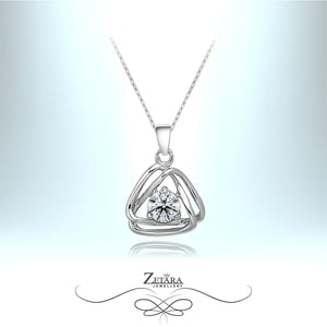 Elizabeth Crystal Necklace - Clear Diamond - Birthstone for April 2023