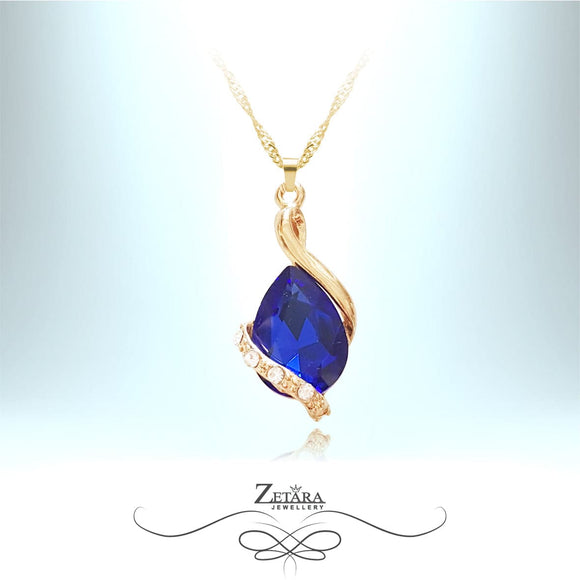 Dreaming in Shades of Blue Royal Sapphire Necklace - Birthstone for September 2023