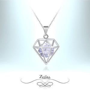 Lolita Crystal Necklace - Light Amethyst - Birthstone for February 2023
