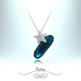Aquamarine Crystal Necklace 2022
