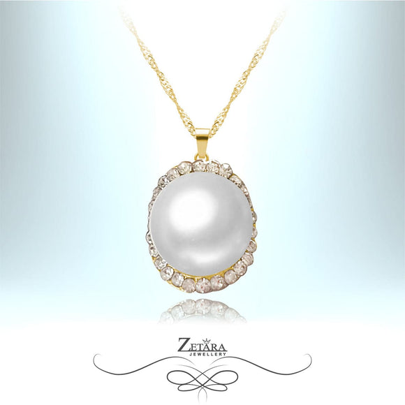 Mystical Pearl Crystal Necklace - Birthstone for June 2023