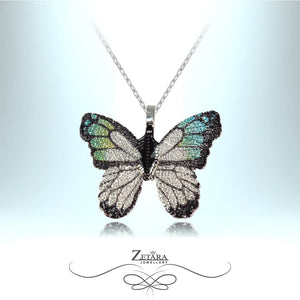 Lucky Butterfly Necklace - Light Green 2023