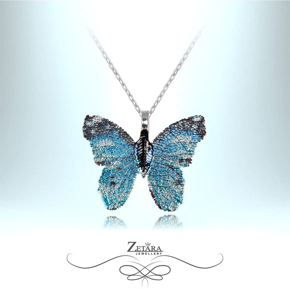Lucky Butterfly Necklace - Light Sky Blue 2023