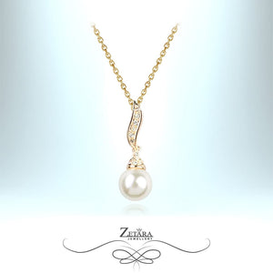 Dew Drop Pearl Necklace - Birthstone for June 2023