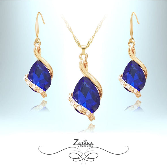 Dreaming in Shades of Blue Royal Sapphire Necklace - Birthstone for September 2023