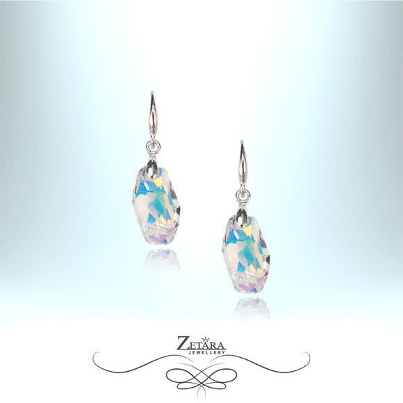 925 Sterling Silver Czech Crystal Multicolor Lolita Earrings 2023