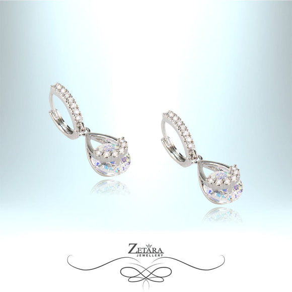 Donathela Multicolor Crystal Earrings - Diamond - Birthstone for April 2023