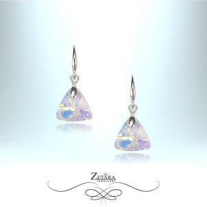 925 Sterling Silver Earrings - Multicolor Crystal-SE0074 2023