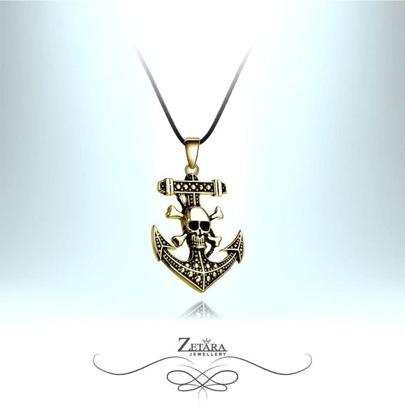 Zetara MAN - Jolly Roger Neck Chain - Brass 2023