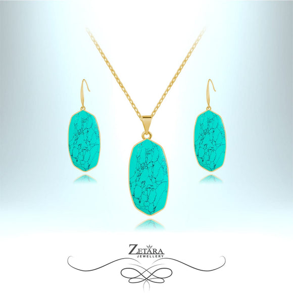 Natural Turquoise Stone Set - Birthstone for December 2023