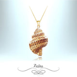 Ariel Collection - Natural Sea Shell Women Necklace - Gold Ornate 2023